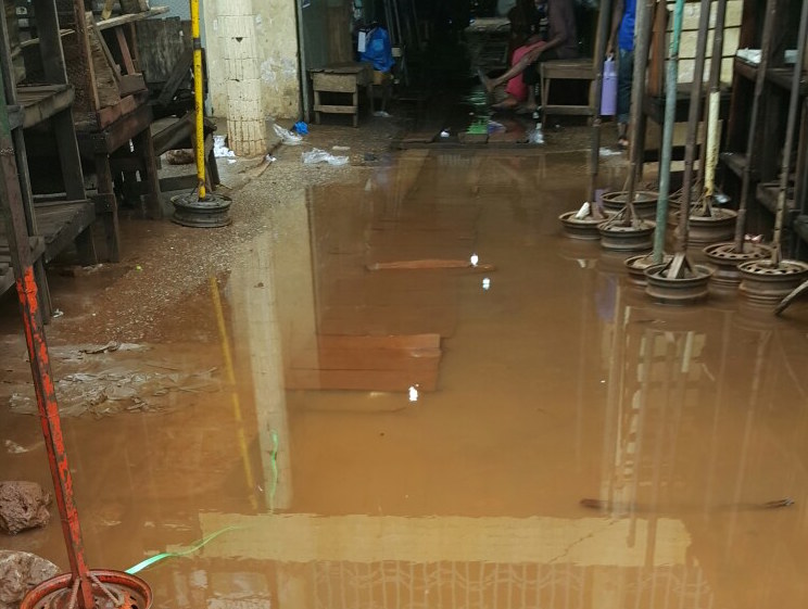 Importants dégâts des eaux dans les habitations à Conakry - Pluie et inondation