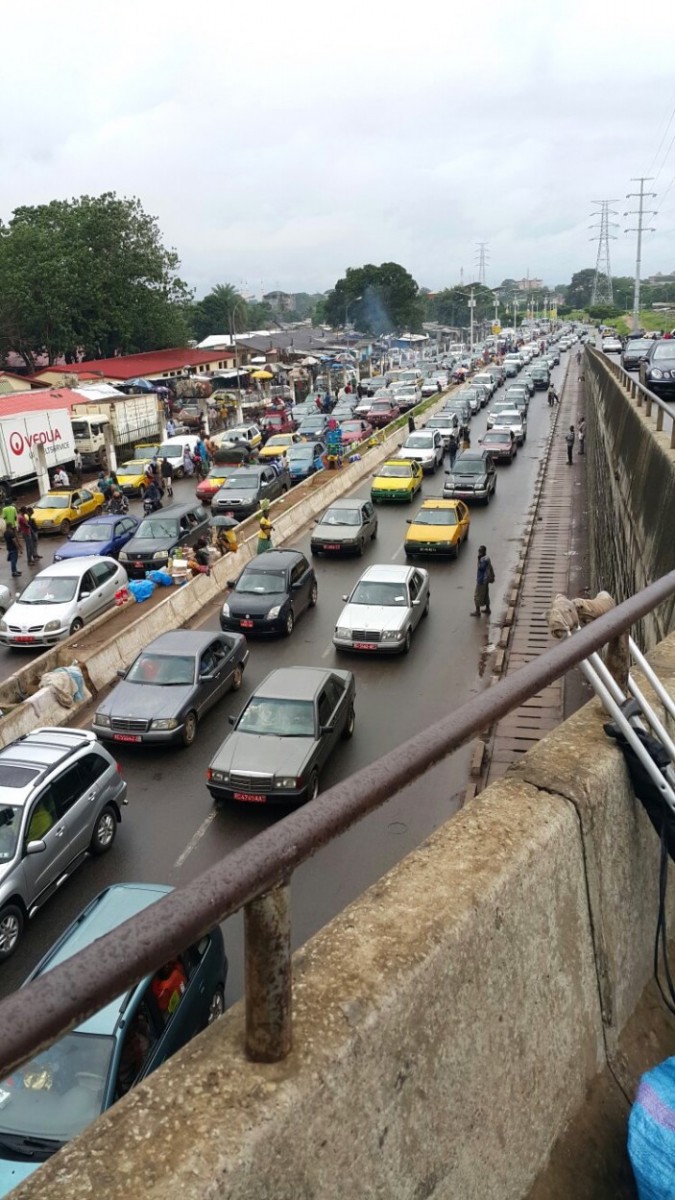 Embouteillage à Conakry à l'approche de la coupure du jeûne du ramadan